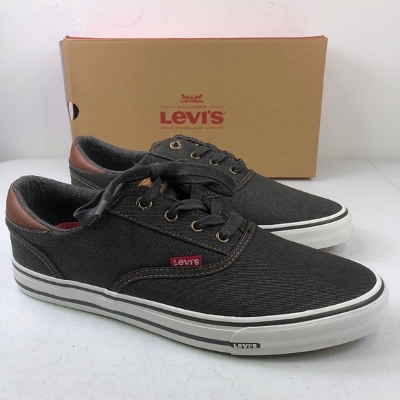 LEVI’S Ethan DNM II Charcoal Tan Sneaker Shoes